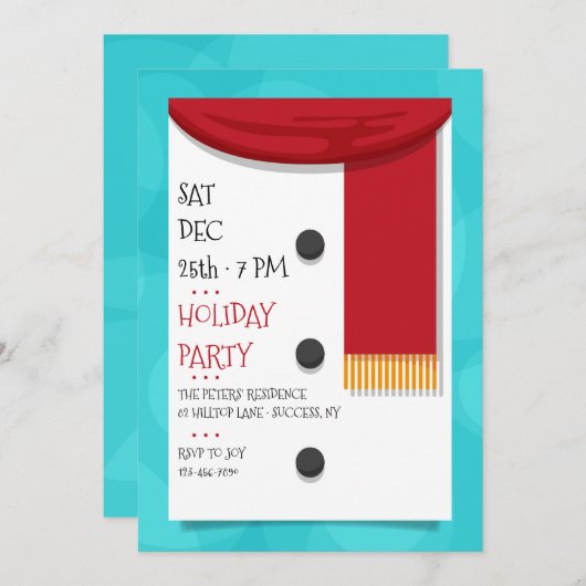 Einladung zur Red Scarf-Feier (Vorne/Hinten)