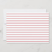 Einladung zur Red, White and Blue Graduation Party (Rückseite)