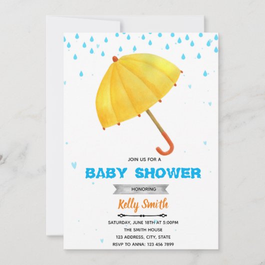 Einladung zur Regendusche (Vorderseite)