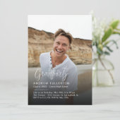 Einladung zur reibungslosen Note Graduation Party (Stehend Vorderseite)