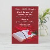 Einladung zur religiösen Bibel (Rote Seide) (Stehend Vorderseite)