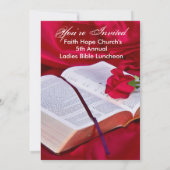 Einladung zur religiösen Bibel (Rote Seide) (Rückseite)