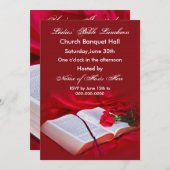 Einladung zur religiösen Bibel (Rote Seide) (Vorne/Hinten)