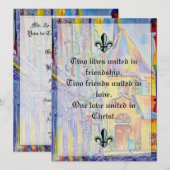 Einladung zur religiösen Hochzeit (Vorne/Hinten)