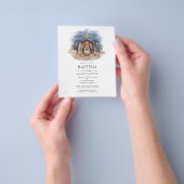 Einladung zur religiösen Weihnachtskrippe Flyer (Gruppe)