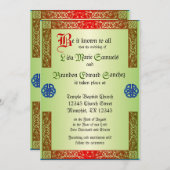 Einladung zur Renaissance Hochzeit (Vorne/Hinten)