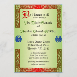 Einladung zur Renaissance Hochzeit