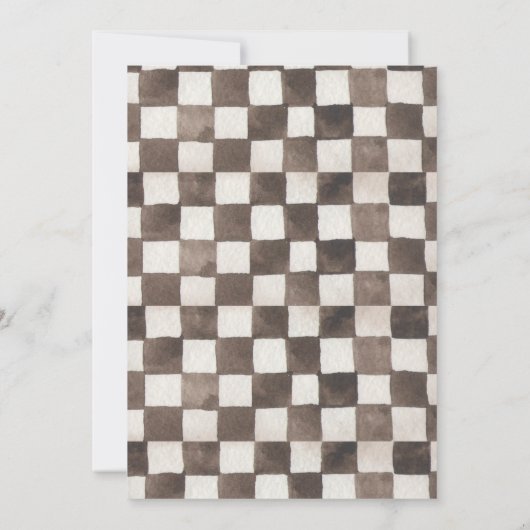 Einladung zur Rennkarte zum Geburtstag (Rückseite)