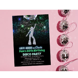 EINLADUNG ZUR Retro-Disco-Geburtstagsfeier FÜR JED