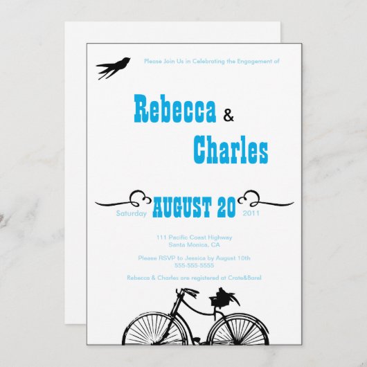 Einladung zur Retro-Fahrradverleih (Vorne/Hinten)