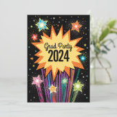 Einladung zur Retro-Feuerwerkskulptur (Stehend Vorderseite)