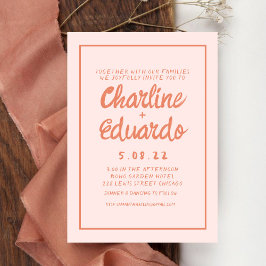 Einladung zur Retro-Rosa-Handschrift