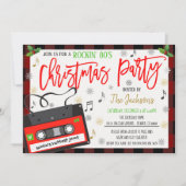 Einladung zur Rockin Holiday Party der 80er Jahre (Vorderseite)