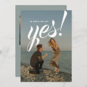 Einladung zur Romantic Beach Engagement Party (Vorne/Hinten)