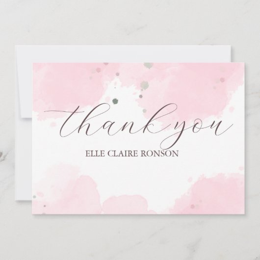 Einladung zur rosa Elegance Graduation Party (Vorderseite)