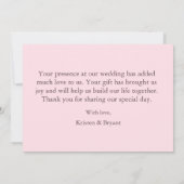 Einladung zur rosa Elegance Graduation Party (Rückseite)