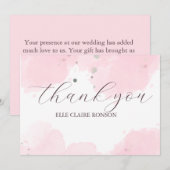 Einladung zur rosa Elegance Graduation Party (Vorne/Hinten)