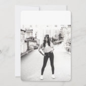 Einladung zur rosa Elegance Graduation Party (Rückseite)