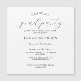 Einladung zur rosa Elegance Graduation Party