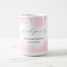 Einladung zur rosa Elegance Graduation Party Kaffeetasse