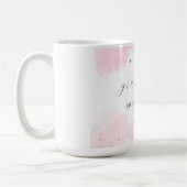 Einladung zur rosa Elegance Graduation Party Kaffeetasse (Links)