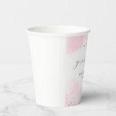 Einladung zur rosa Elegance Graduation Party Pappbecher (Rechts)