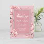 Einladung zur Rosa Verlobung (Stehend Vorderseite)