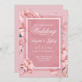 Einladung zur Rosa Verlobung (Vorne/Hinten)