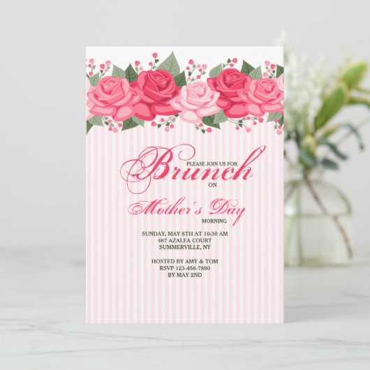 Einladung zur Rose (Stehend Vorderseite)