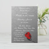 Einladung zur Rose Bridal Dusche (Stehend Vorderseite)