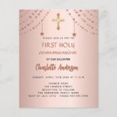 Einladung zur Rose Goldstars (Vorderseite)