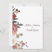 Einladung zur Rose von Roter Blüte (Rückseite)