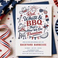 Einladung zur Rot-Weiß-BBQ-Party