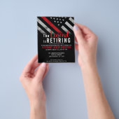 Einladung zur Roten Linie für den Feuerwehrleute Flyer (Gruppe)