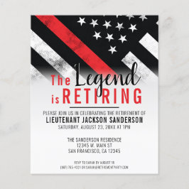 Einladung zur Roten Linie für den Feuerwehrleute Flyer