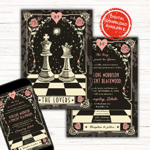 Einladung zur Royal Schach Hochzeit