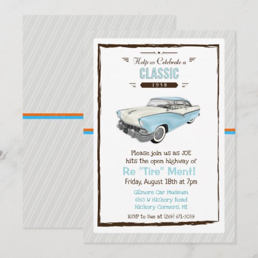 Einladung zur Rückgabe von Kraftfahrzeugen (Vorne/Hinten)