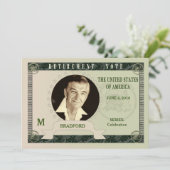 EINLADUNG ZUR RÜCKSTATTUNG - GELD-HINWEIS - EINFÜG (Stehend Vorderseite)