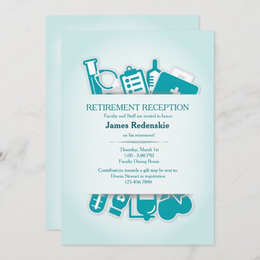 Einladung zur Ruhestandsregelung für Medizinproduk (Vorne/Hinten)