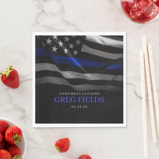 Einladung zur Ruhestandsregelung, Polizeieinziehun Serviette (Beispiel)