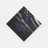 Einladung zur Ruhestandsregelung, Polizeieinziehun Serviette (Ecke)