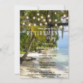 Einladung zur Ruhestätte von tropischen Strandnäht (Vorderseite)