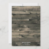 Einladung zur Rustikal Buck and Dot Engagement Par (Rückseite)