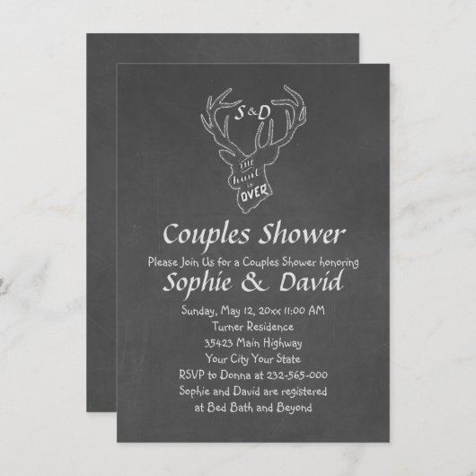 Einladung zur Rustikalen Antler-Gruppe (Vorne/Hinten)