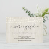 Einladung zur rustikalen Bewerbung (Stehend Vorderseite)