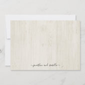 Einladung zur rustikalen Bewerbung (Rückseite)