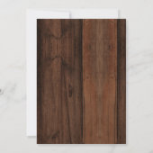 Einladung zur rustikalen Graduierungspartei (Rückseite)