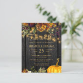 Einladung zur rustikalen Herbstverpflichtung (Stehend Vorderseite)