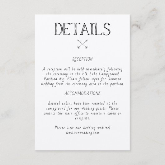 Einladung zur rustikalen Hochzeit (Vorderseite)