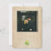 Einladung zur rustikalen Hochzeitskarte (Rückseite)